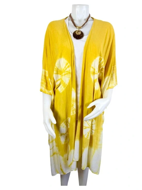 Umgee Tie Dye Kimono Open Front Cardigan XL - Picture 4 of 7